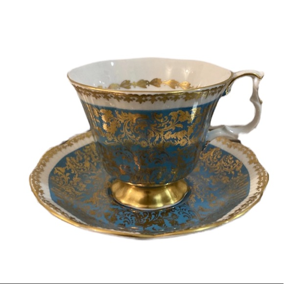 Royal Albert Other - Royal Albert Buckingham Series England Bone China Filigree Cup & Saucer